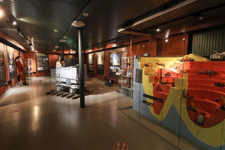 Näyttelytila Kaivosmuseossa